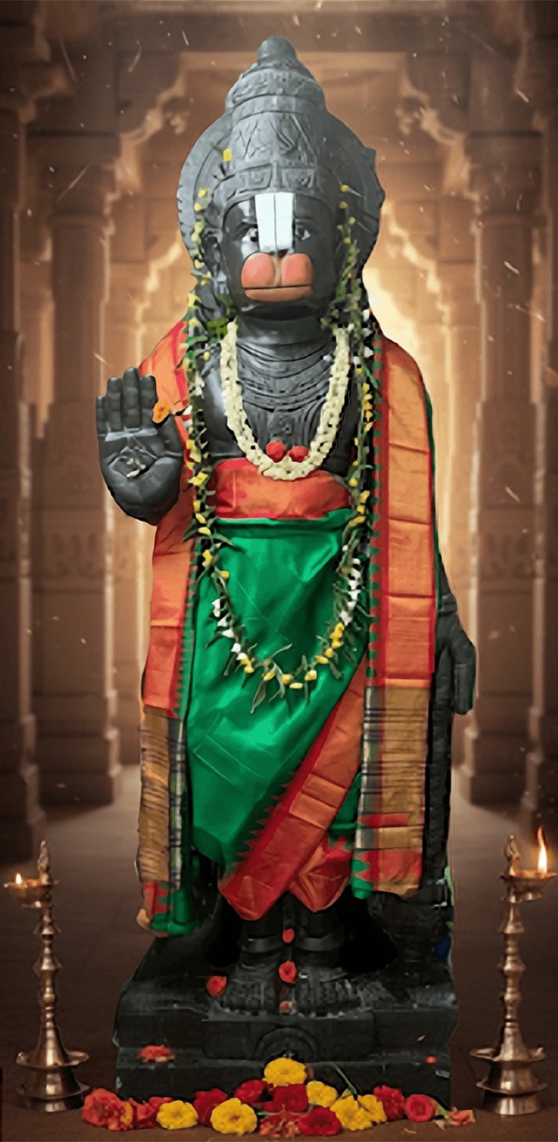 Sri Hanuman murti at HRIM Center